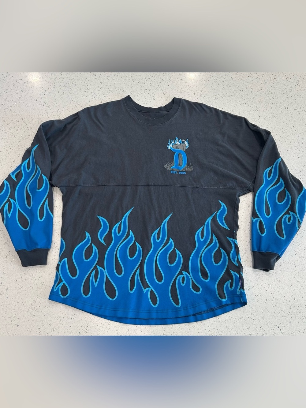 Disneyland Resort Hades Spirit Jersey Blue Flame Size L